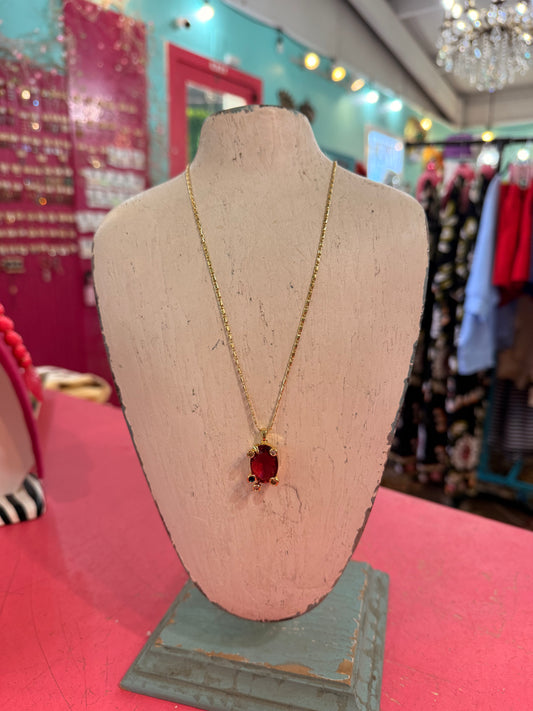 Blake Necklace  in Pink