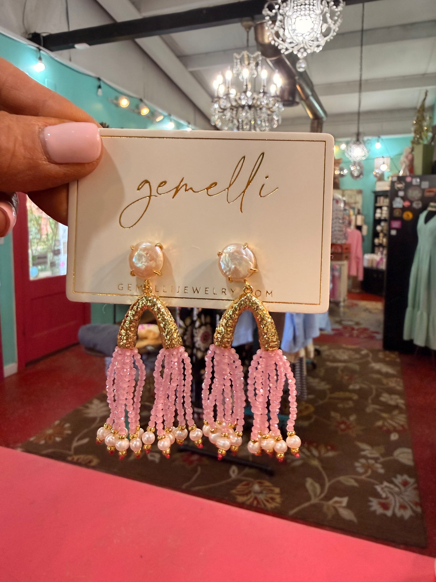 Paris Earrings Pink
