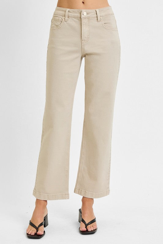 The Jett Mid Rise Ankle Jeans