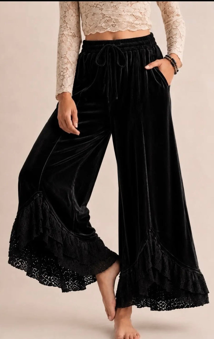 The Briggs Lace Velvet Pants